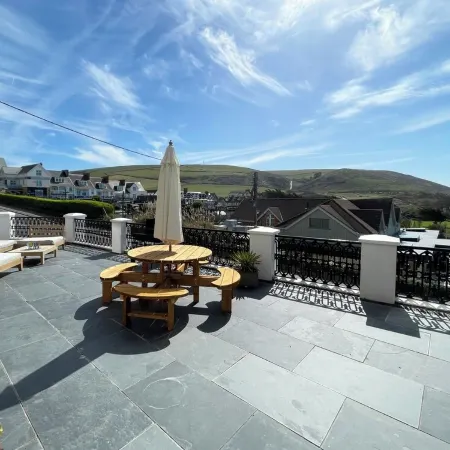 Family home overlooking Woolacombe Beach, designed for fun, sun and surf.