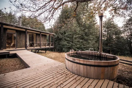 House with Forest and Hot-Tub in Malalcahuello near Corralco