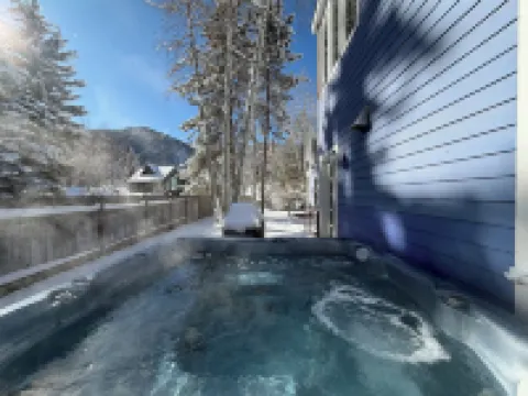 MODERN Monet Blue Aspen Victorian Whole House In Town,  with Private Hot Tub!