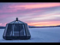 Peace & Quiet Hotel Floating Glass Room for 2 Guests Experience Northern Lights