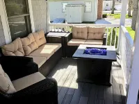 ★The Islander | Steps From Water, Fire Pit, AC★