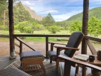 The GETAWAY nestled in the Brazos Cliffs near the river.