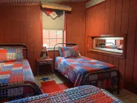 Bunkhouse Cabin The Lazy Buffalo Cache Wichita Mountains Family Reunion Kitchen