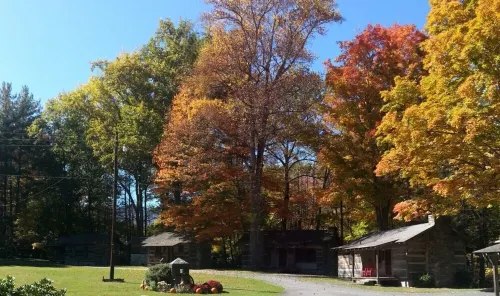 Cabin 1 - 1 Bedroom Cozy Cabin with Mountain View in Pioneer Village Hotel a Maggie Valley
