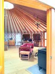 Eagle Yurt at Wilderness Wind, Ely, MN with 3 bedrooms and full kitchen