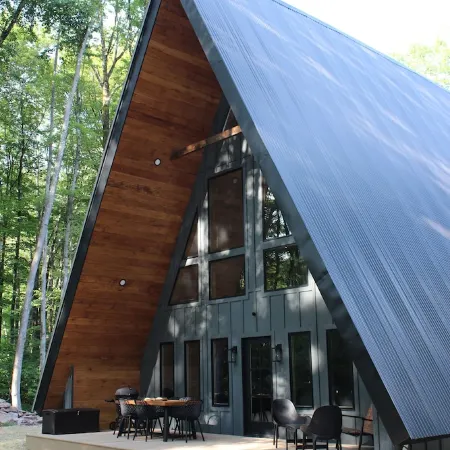 New Custom A-Frame in Swinging Bridge Lake Community