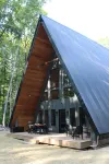 New Custom A-Frame in Swinging Bridge Lake Community Hotels near The Petting Zoo at Breezeway Farm