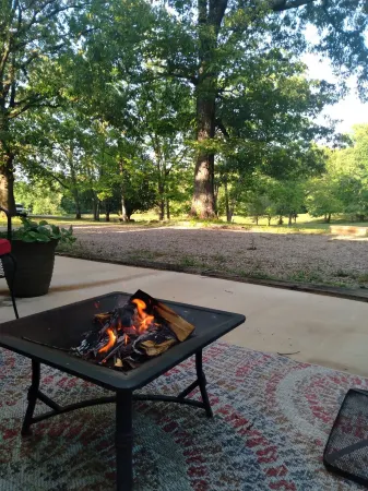 Tiny home cabin by the pond