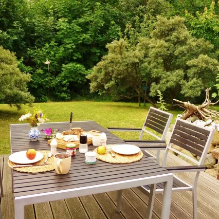 Finnhaus 200m from the Baltic Sea Coast, Sea View to Hiddensee + Moen, Free Wlan