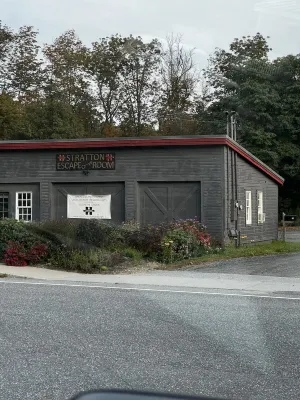 5 minute walk to lifts and Stratton Village! Cozy fireplace with a private patio