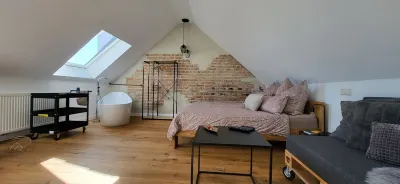 Vacation loft Otto's workshop with sauna barrel & garden Hotels near Burgruine Wildenstein