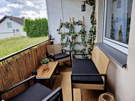 Ferienwohnung Sonnenhang im Boho-stil mit Balkon Отели в г. Мёнезее