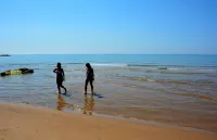 Bright apartment overlooking the beach and direct access to the sea