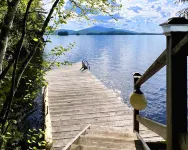 Spacious Living Room and Private Dock - Stunning Lakefront Retreat