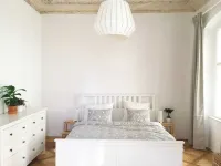 A renovated old-fashioned apartment full of light 5 min from the Charles Bridge.