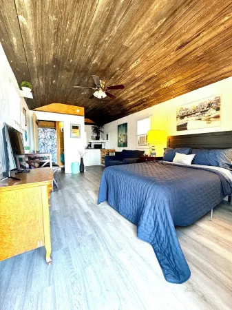 Cozy Lake Front Studio Cabin - Wifi/AC/Queen Bed/Twin Sleeper/Lake View- Cabin 3