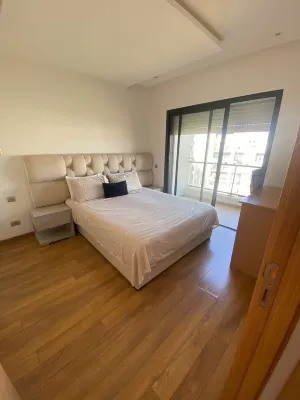 Spacious 3-bedroom apartment in gorgeous Prestigia Residence with WiFi, AC Hotels in Hay Riad