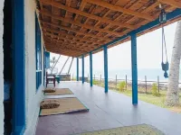 Cliff beach chalet with private beach access near Varkala.