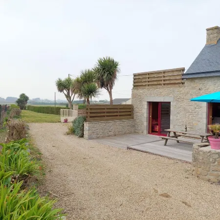 Stone House in Cleder near Sandy Beach
