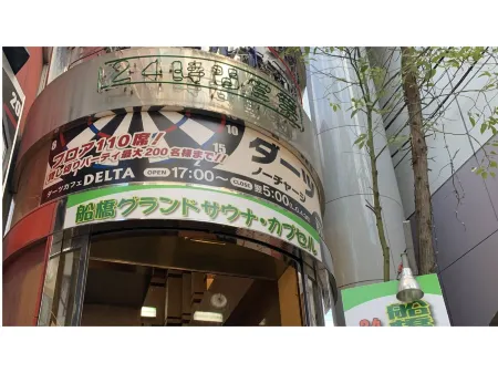 Funabashi Grand Sauna and Capsule Hotel Отели рядом со станцией JR Funabashihoten station