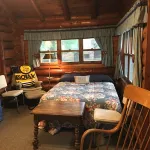 Peaceful Vintage 1920's Lakefront Red Log Cabin