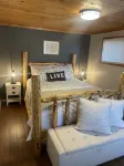 Cozy cabin right on the water! All bikers, skiers, fisherman and more welcome!