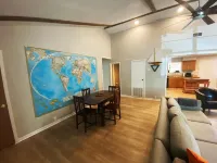 Spacious Modern Lake Retreat w/ Deck! Only a short Walk to Swimming and Fishing!