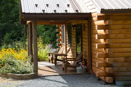 Rustic yet Modern Log Cabin, Cayuga Wine Trail, Dog Friendly, Open Year Round