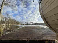 Garden house with sauna directly on the Buckowsee Hotels in Buckow