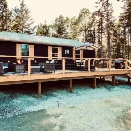 Eclectic & Forested Cabin w/ Firepit & Beach Access Near Acadia Schoodic