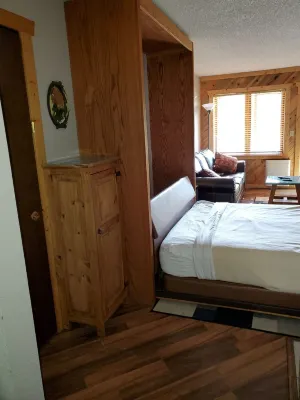 Mountain Resort Studio - 365 day pool, 4 Tubs, Free Parking and Wifi. Sleeps 1-4