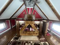 木結構阿拉斯加荒野小屋