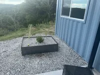 Cozy Shipping Container Home with River View near Eureka Springs