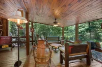 Secluded Cabin by Big Creek with Hot Tub - Cozy Rustic Retreat