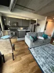 One bed downtown laundry wifi across from the Jets arena