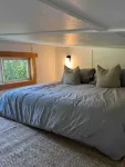 Cabins on Cortes Island, pet friendly, private near lake on large property.