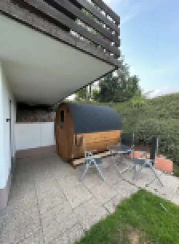 Quiet vacation apartment with whirlpool and barrel sauna