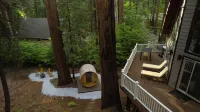 Private A-Frame Cabin w/ Sauna • Hot Tub • Projector • Fire Pit
