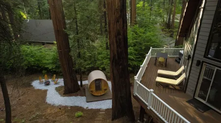 Private A-Frame Cabin w/ Sauna • Hot Tub • Projector • Fire Pit