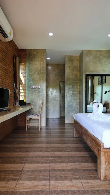 ห้องดีลักซ์ เตียงใหญ่ 1 เตียงหรือเตียงเดี่ยว 2 เตียง