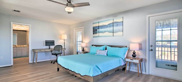 Sunny Lakefront Escape w/ Private Beach & Deck Hotels in Burnet County