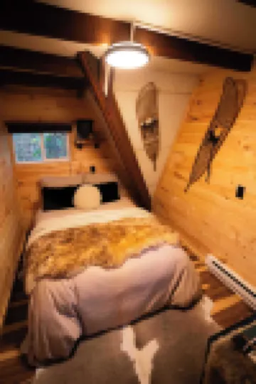 ウォーターフロント A フレーム ウィズ ドック、カヌー + カヤック