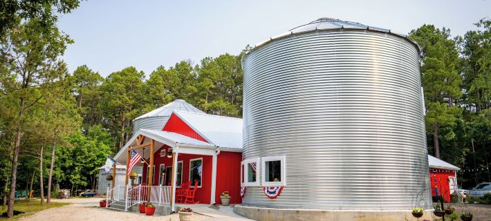 Hermann Grain Bins BNB Hotels in Gasconade County