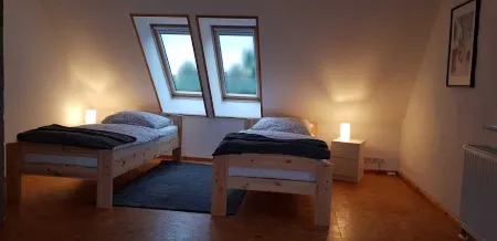 Holiday house with a large garden and swimming lake in the village