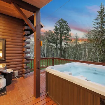 Circle J Lodge, Relaxing pet friendly cabin at Terry Peak with new hot tub!