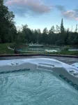 Chalet on Manistee River with amazing backyard pond. 5 minutes from Fife Lake.