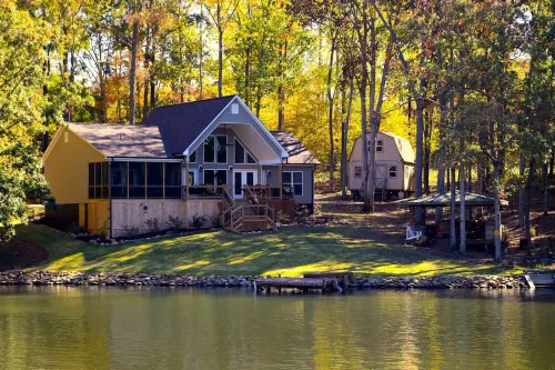 Private Lakeside, private Dock, Outddor Kitchen Fire Pit & More - 4-Star