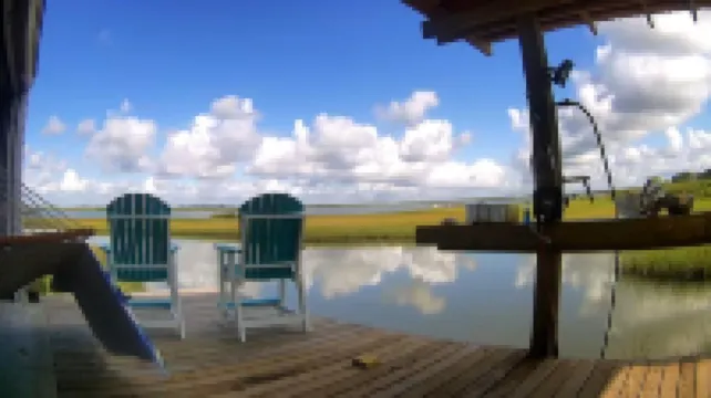 Waterfront Cabin with Amazing Private Fishing Pier and 6 Acres on the bay
