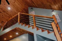 Hidden Springs Cottage, Rome, GA, King Loft Bedroom, Private Lake Access