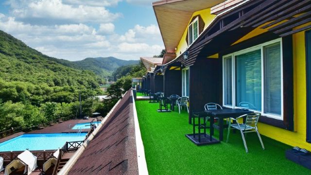 강촌스타밸리 바베큐장